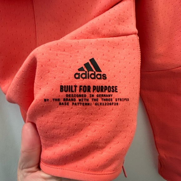 NWT Adidas Zip-Up Hoodie, 2XS - Picture 2 of 4
